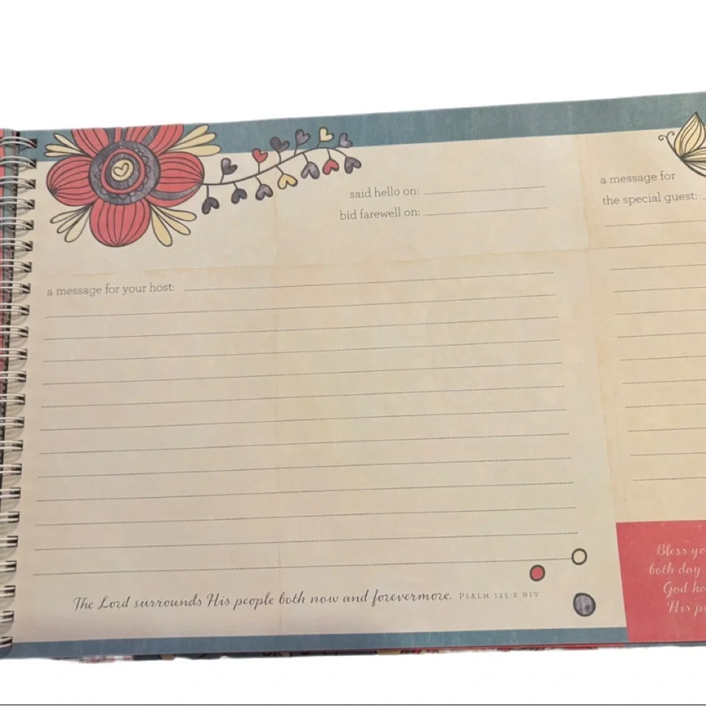 Blessings Unlimited Floral Guest Book